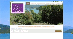 Desktop Screenshot of lesgitesdulac.com