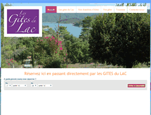 Tablet Screenshot of lesgitesdulac.com